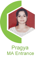 Pragya :- MA Entrance